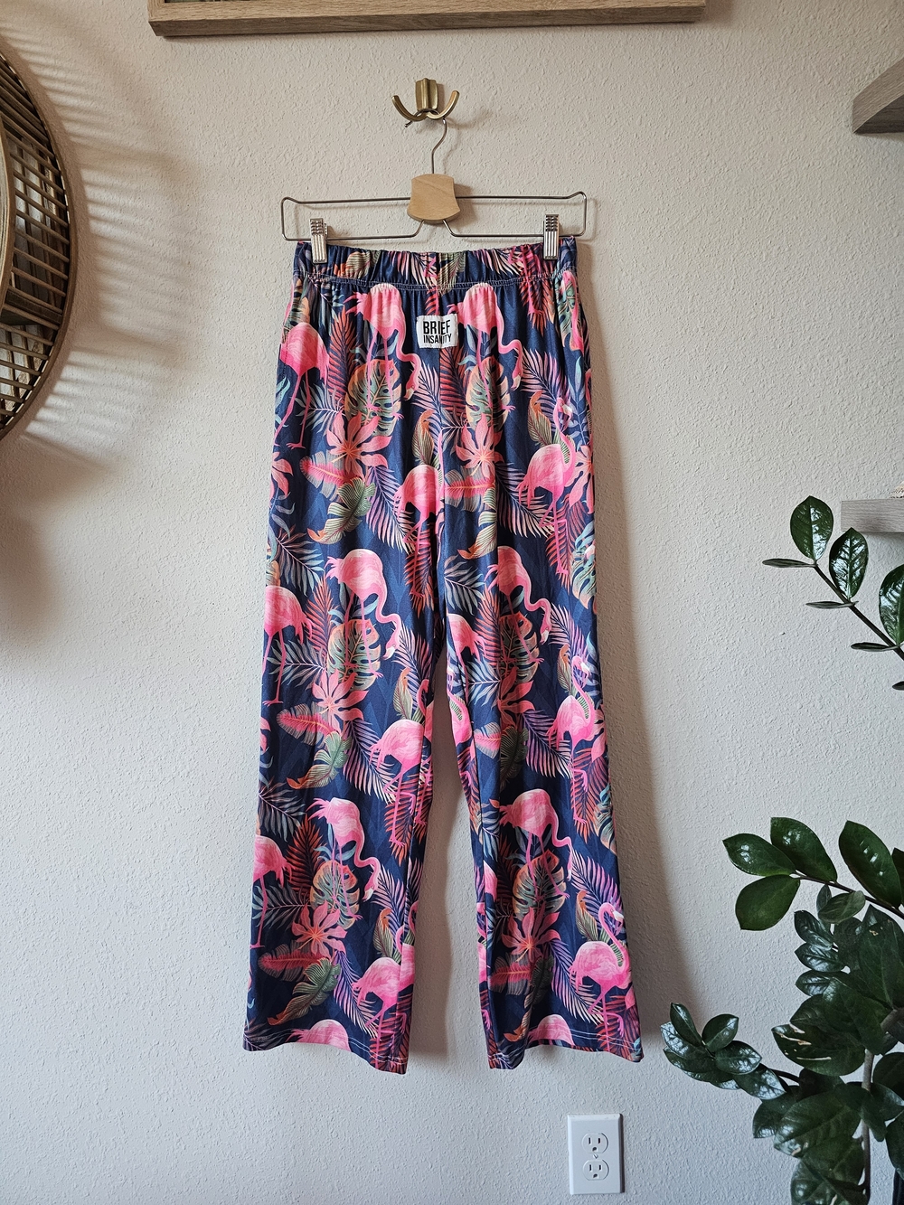 Brief Insanity Flamingo Tropical Print